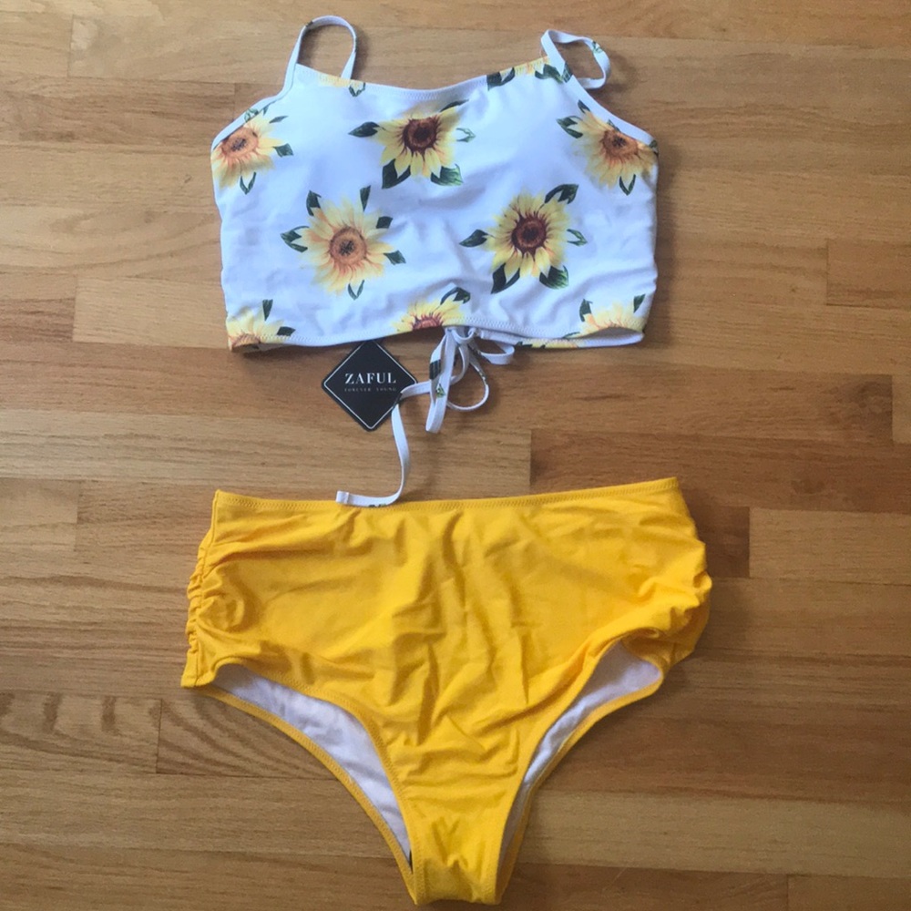 Zaful sunflower bikini